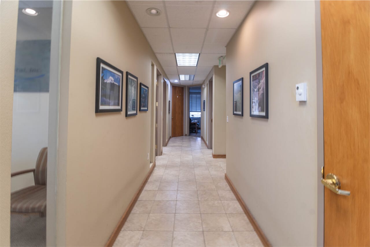 hall to offices