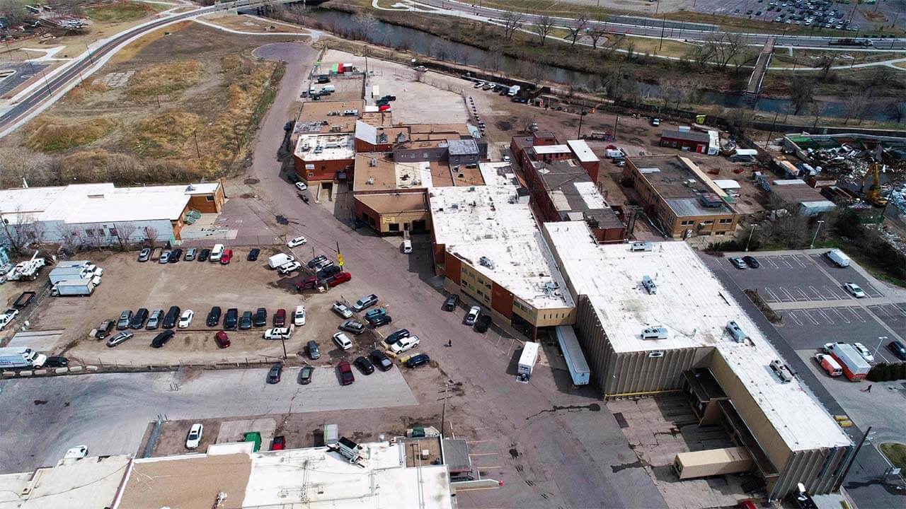 Aerial Shot of Industrial Property